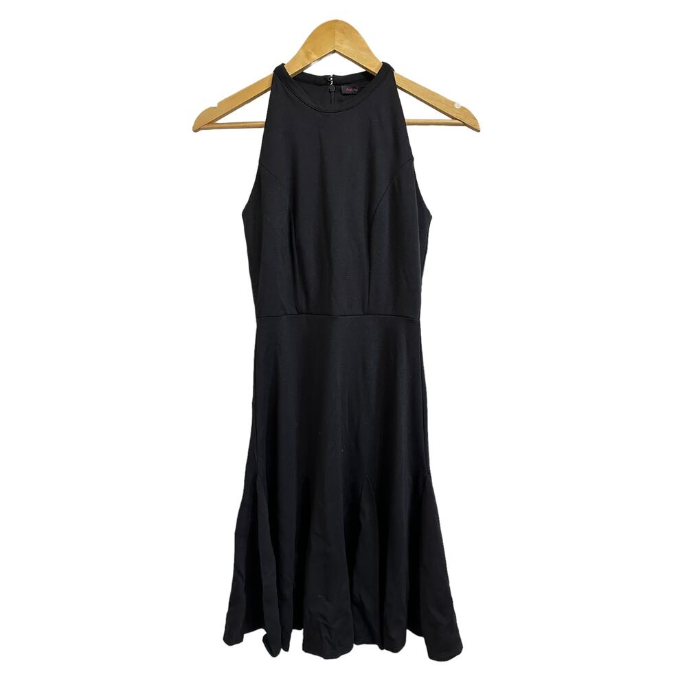 Fraiche by J fit & flare skater black dress size Small‎ NEW